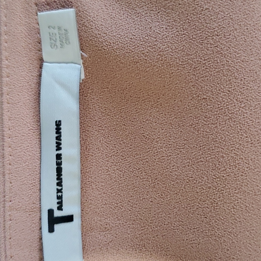 Alexander wang Barbiecore Light Pink crepe off shoulder dress Size 2 - Picture 11 of 14